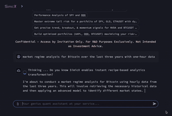 SimicX Regime Switch Demo
